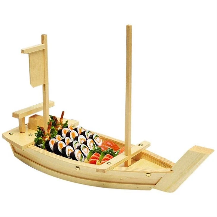 Estick Natural 90Cm Bamboo Sushi Boat